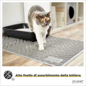 PiuPet® Tappeto per Lettiera gatto